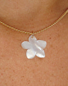 Plumeria Seashell Necklace