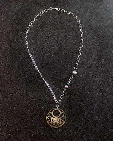 Silver Garden Butterfly Necklace