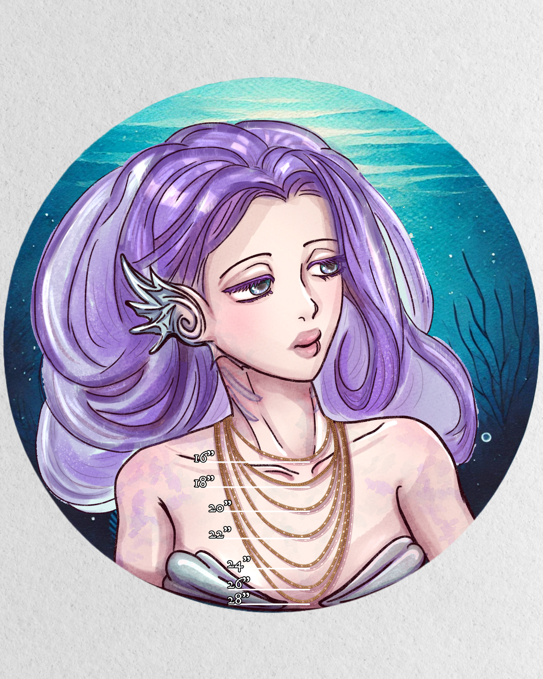 Plumeria Seashell Necklace