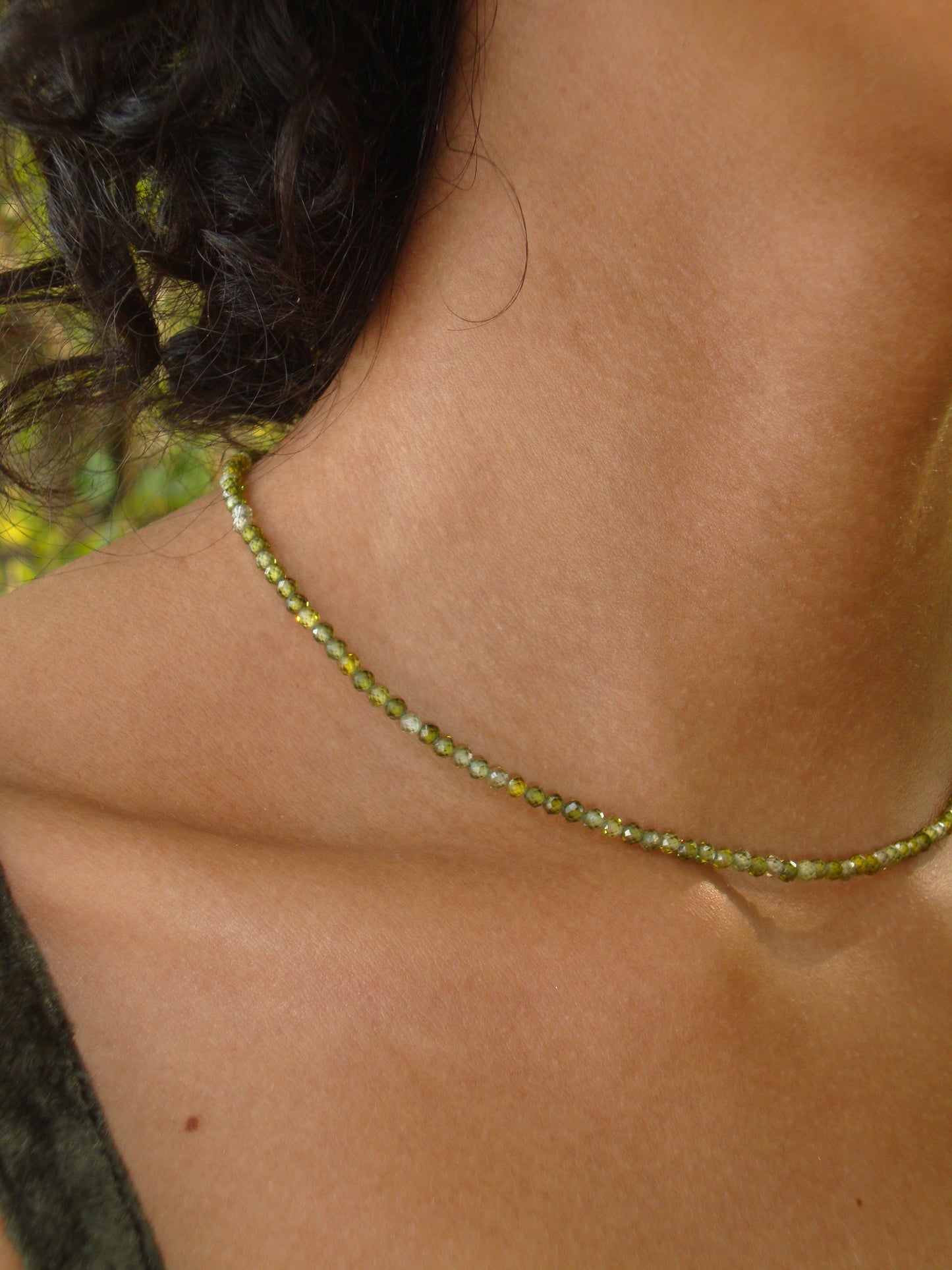 Moss Pure Zircon Necklace