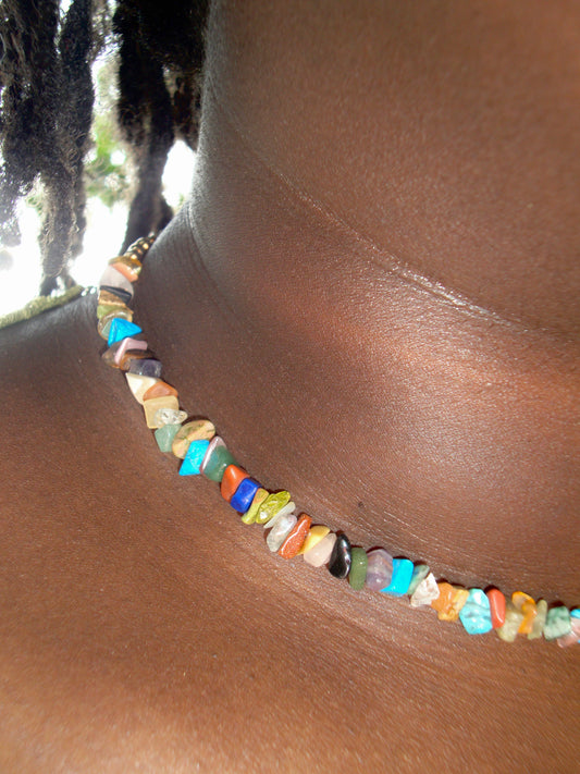 Gemstone Beach Necklace